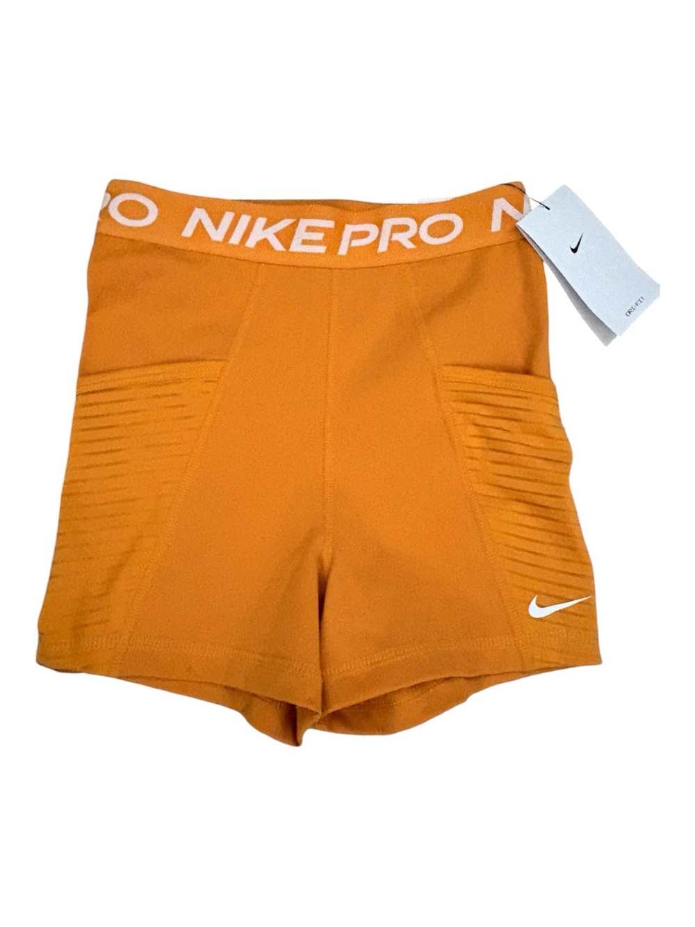 Nike Pro 3" Fitted Orange Shorts Size XS - Picture 4 of 7